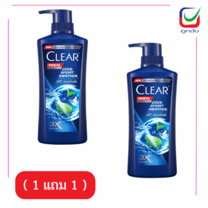 เคลียร์ ผู้ชายแชมพู+แชมพู สีน้ำเงิน370มล.(1แถม1)
